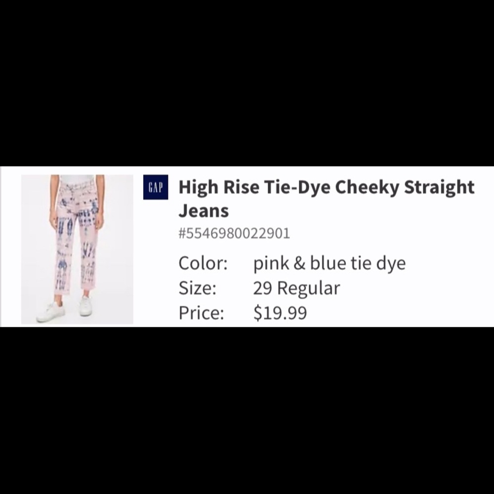 Gap Tye Dye Jeans